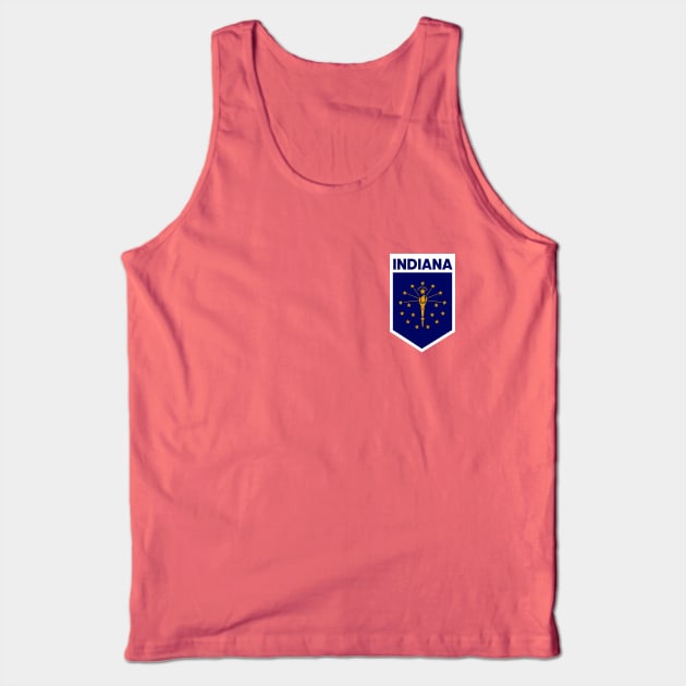 Indiana State Flag Emblem Tank Top by SLAG_Creative